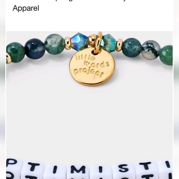 Little Words Project "Optimistic" Beaded Bracelet - Picture 5 of 9